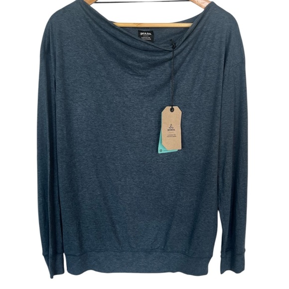 NWT prAna Dark Sky Heather Cozy Up Aires Top size Medium - Picture 5 of 10